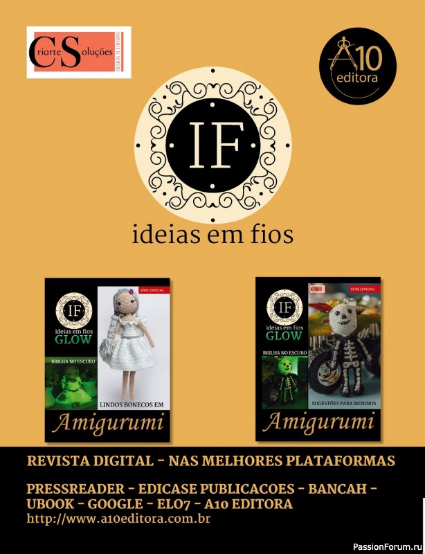 Вязаные проекты крючком в журнале «Ideias Criativas Artesanais - Setembro 2023»