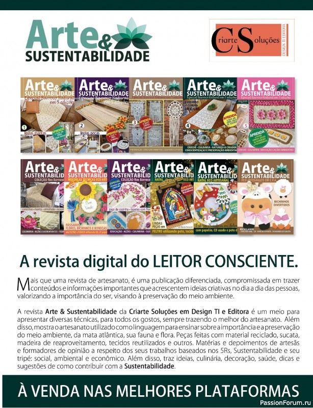 Вязаные проекты крючком в журнале «Ideias Criativas Artesanais - Setembro 2023»